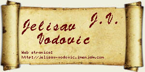 Jelisav Vodović vizit kartica